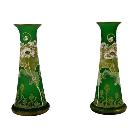 Paire De Vases En P Te De Verre Legras Art No Antikeo