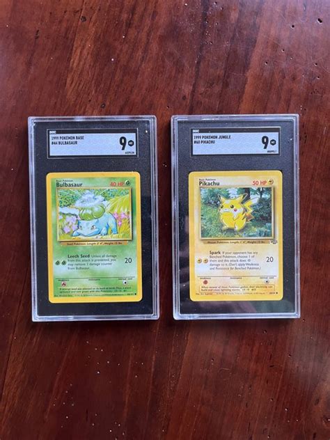 Gamefreak 2 Graded Card Pikachu Jungle Bulbasaur Base SGC 9