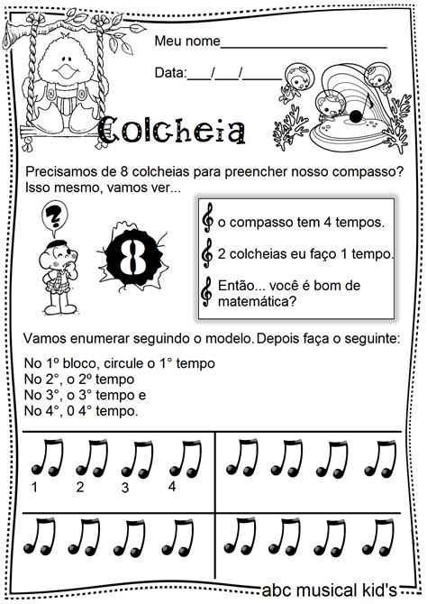 ATIVIDADES DE EDUCAÇÃO INFANTIL E MUSICALIZAÇÃO INFANTIL MUSICA