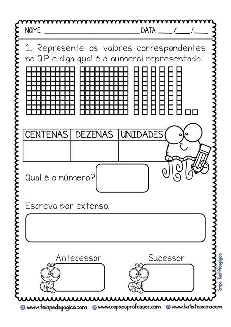 Atividades De Matem Tica Sistema De Numera O