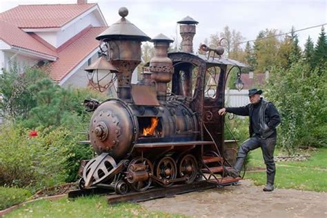 Amazing Steampunk Bbq Locomotive