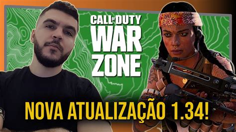 CoD WARZONE AO VIVO NOVA ATUALIZAÇÃO 1 34 CHEGOU TODAS AS