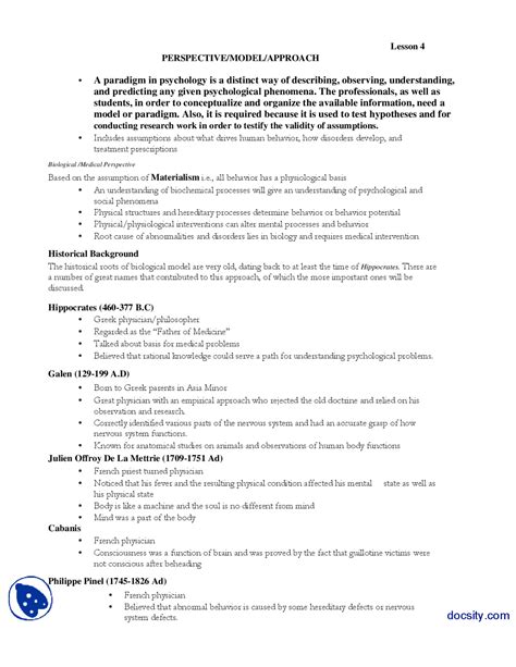 Approach Introduction To Psycology Lecture Handout Docsity