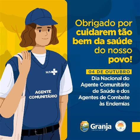 HOJE É O DIA NACIONAL DOS AGENTES COMUNITÁRIOS DE SAÚDE ACS E DOS