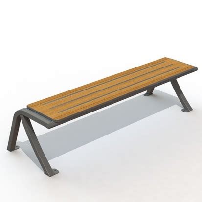 Banquette BERGERAC 175cm En Compact Et Pied Acier Bancs