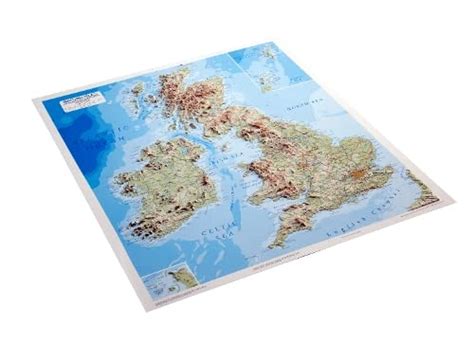 British Isles Raised Relief Map BRITISH ISLES RAISED RELIEF MAP