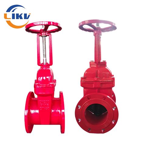 Rising Stem Resilient Seated Water Ductile Iron Awwa C Gate Valve