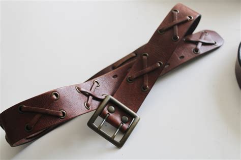 vintage leather belts lot, western modern hipster styles, tooled leather for crafts