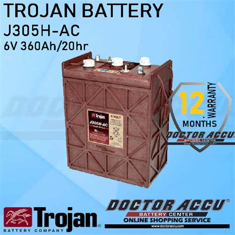 Jual Trojan J305h Ac 6v 360ah Golf Car Aerial Platform Cleaning Battery Jakarta Pusat