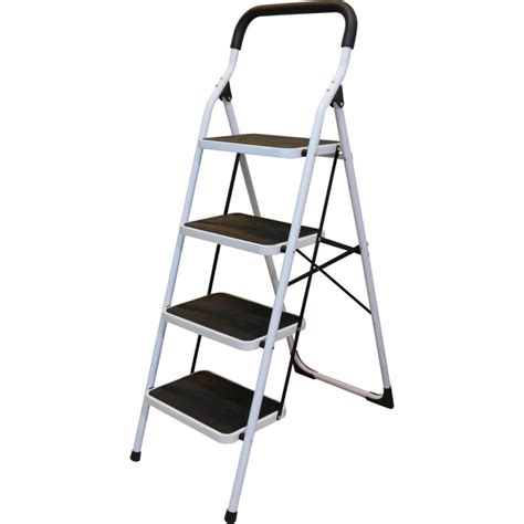 Escalera Tubular Plegable Taburete Acero Escalones Surtek Ett