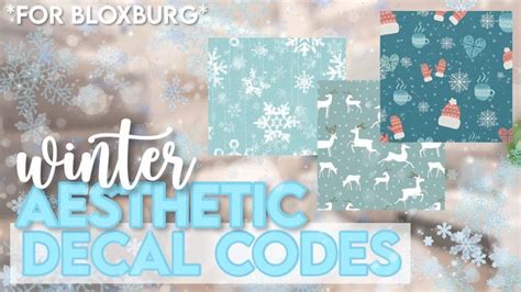 Aesthetic Christmas Bloxburg Decals