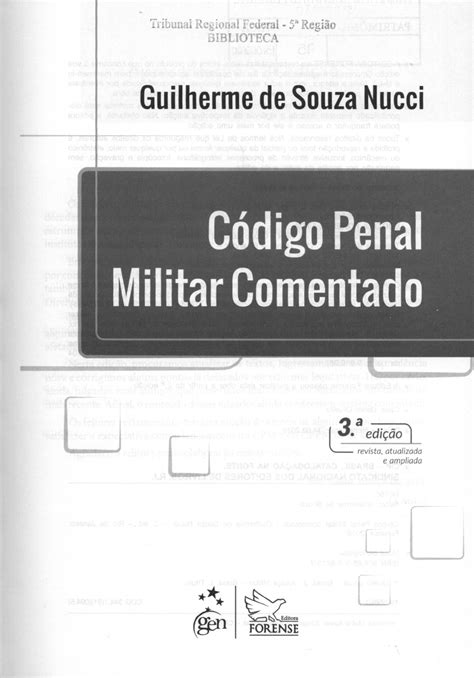 codigo penal militar comentado 95 2020 sumario Código Penal Militar