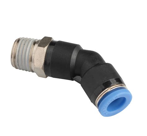 Xhnotion Pneumatic Plastic Push To Connector Male Elbow Air Hose