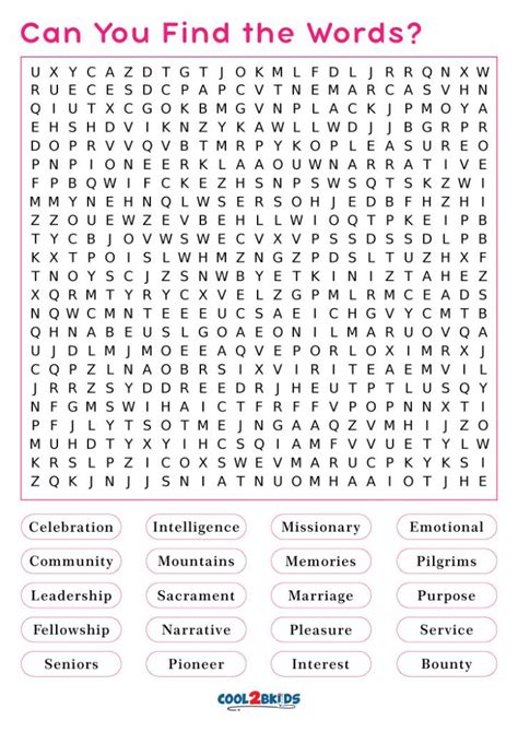 Word Search Puzzles For Seniors Printable Word Search Maker