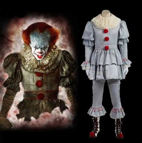 Stephen Kings It Pennywise Cosplay Costume Adult Men Women Clown