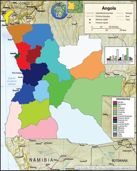 Angola Mapa Das Provincias