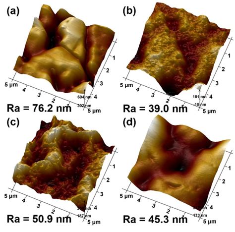 Atomic Force Microscopy Afm Images Of A The Sus L Substrate And