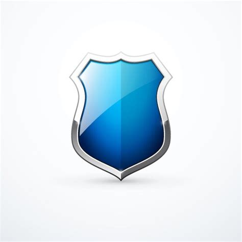 Blue Shield Icon Royalty Free Vector Image Vectorstock