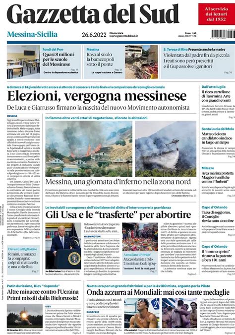 Le Prime Pagine Di Domenica 26 Giugno 2022 Il Post