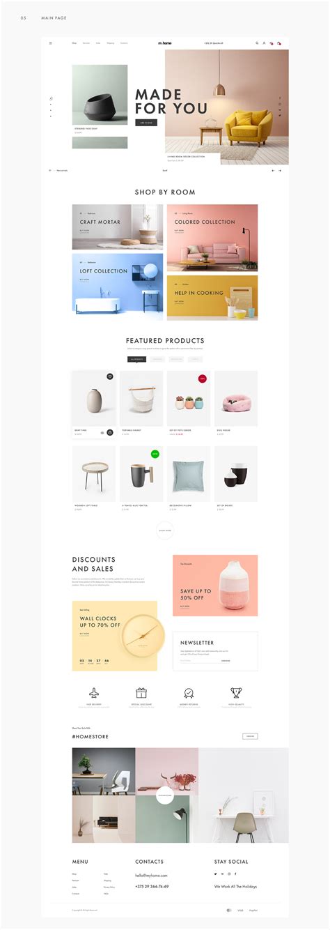 Webdesign Inspiration Online Web Design Shops Behance Web Layout