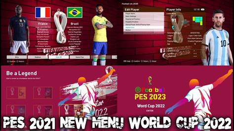 Pes New Menu World Cup Youtube