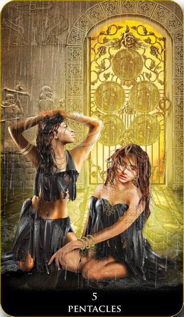 Featured Card Of The Day 5 Of Pentacles New Babylonian Tarot By