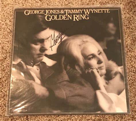 Popsike AUTOGRAPHED George Jones LP Golden Ring W Tammy Wynette