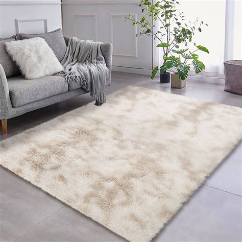 HOMERRY Soft 9 X12 Fluffy Area Rug Non Skid Plush Shaggy Rug For