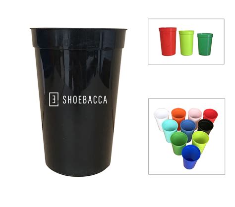 Oz Reusable Plastic Stadium Cup Drinkware