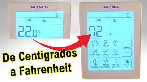 Termostato Samsung Mwr Sh N Grados Cent Grados A Fahrenheit Youtube