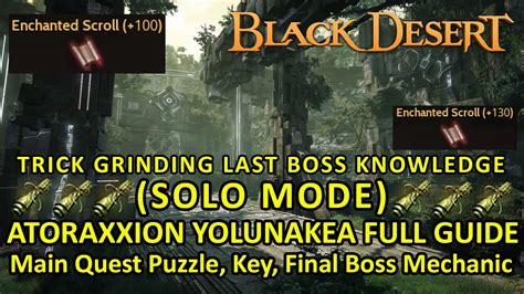 Yolunakea SOLO MODE Guide Atoraxxion Dungeon Trick To Get Knowledge