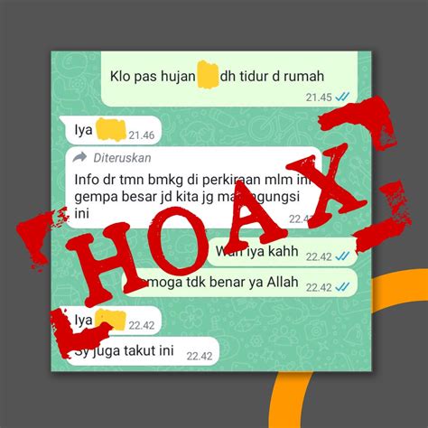 Info Bmkg Papua On Twitter Peringatan Hoax Telah Beredar Narasi