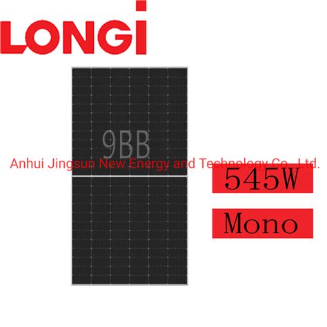 Longi Solar Panel Mono Half Cell 525w 530w 535w 540w 545w 550w China