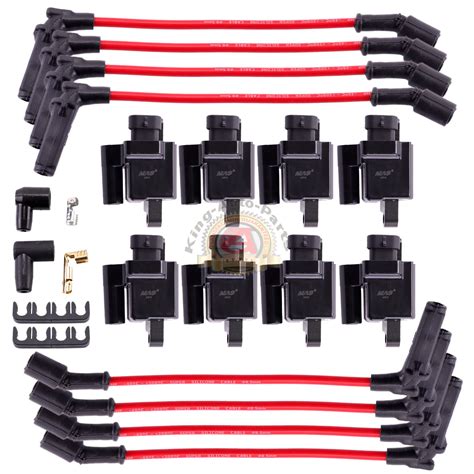 Uf271 Square Ignition Coil And Spark Plug Wire For Chevy Gmc 48l 53l 6