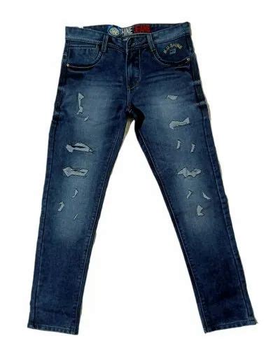 MU Shine Denim Men Comfort Fit Ripped Jeans At Rs 440 Piece In New