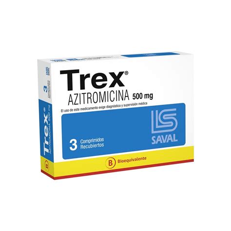 Trex 500 Mg X 3 Comprimidos Recubiertos Farmacias Ahumada