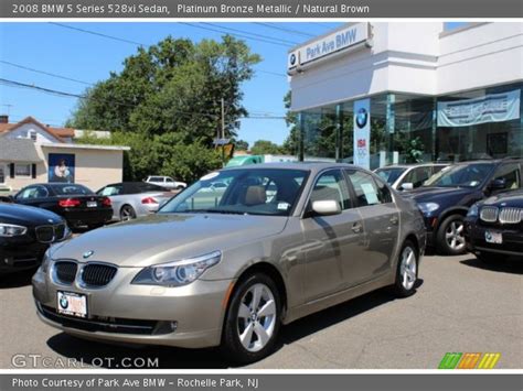 Platinum Bronze Metallic 2008 Bmw 5 Series 528xi Sedan Natural