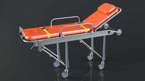 D Steel Ambulance Stretcher Hospital Bed Turbosquid