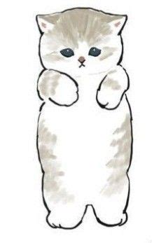 Кисик | Kawaii cat drawing, Cat drawing, Kids canvas art