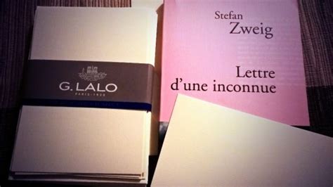 Stefan Zweig Lettre Dune Inconnue Ça Part En Livres