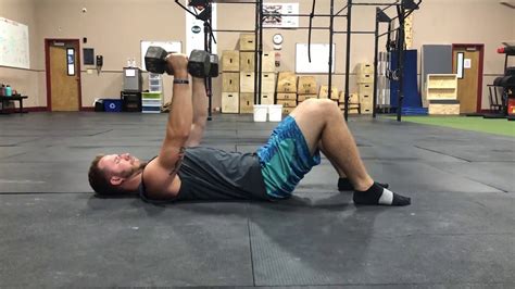 Dumbbell Chest Fly On Floor Youtube