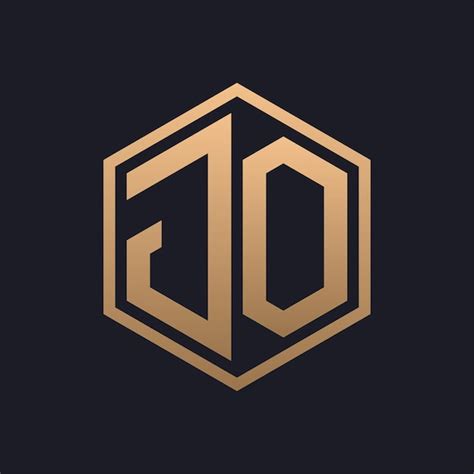 Elegante Letra Hexagonal Dise O Inicial Del Logotipo De Jo Vector Premium