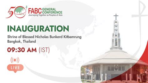 Federation Of Asian Bishops Conferences Fabc Inauguration Of The