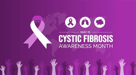 Cystic Fibrosis Awareness Month Background Or Banner Design Template