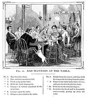 Table manners Facts for Kids