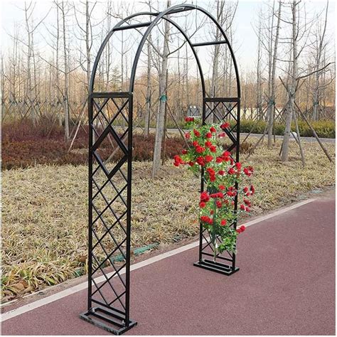 Yoebi Garden Arbor Arch Metal Iron Trellis Heavy Duty