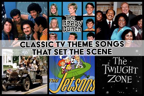 catchy classic tv theme songs  set  scene captured