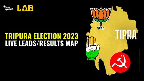 Tripura Elections 2023 Live Leadsresults Map Whos Ahead Bjp Left Or Tipra Motha