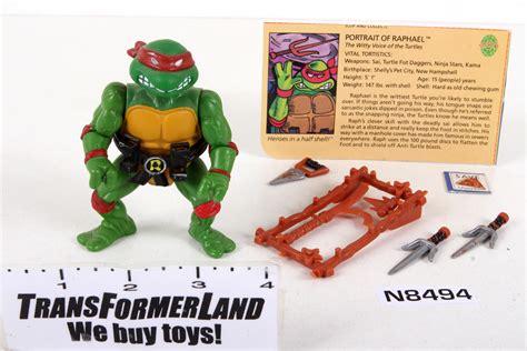 Complete Teenage Mutant Ninja Turtles Tmnt® Original Toyline Basic Figures Raphael Sku 364908