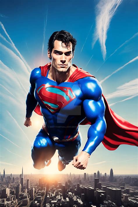 Flying Superman By Mattyartgallery On Deviantart